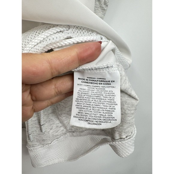 Nike Bonded Women's T-Shirt White-Birch Heather Size Medium - Picture 3 of 6